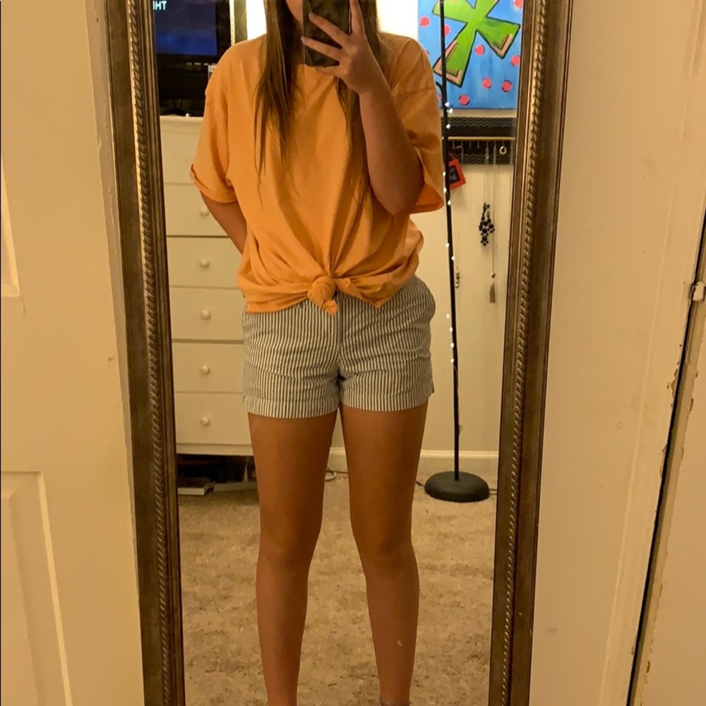 Old navy, white and blue shorts, in a size 0